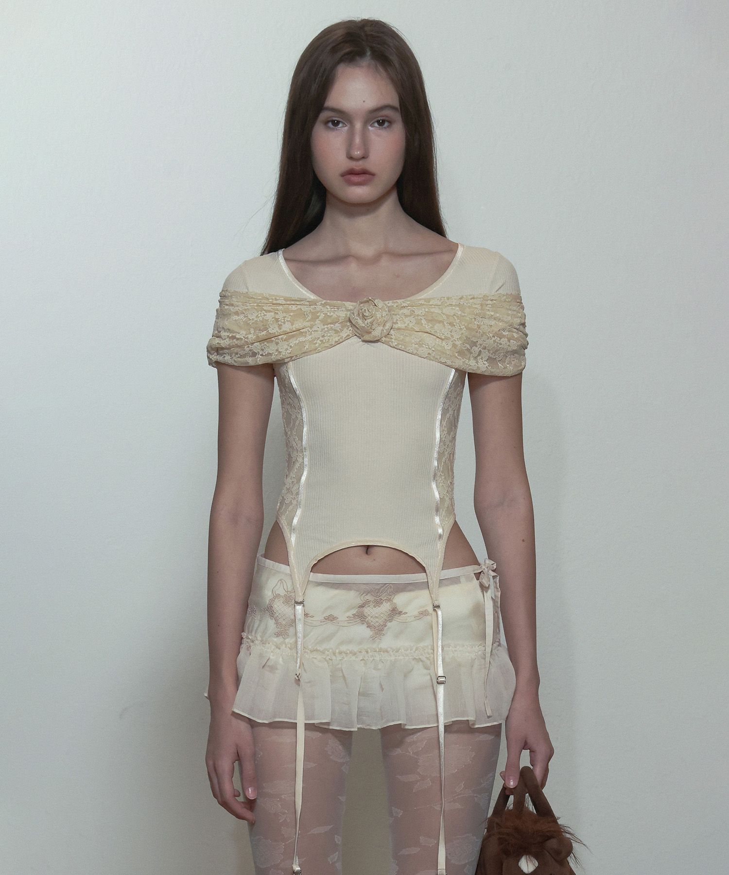 世界的に有名な U Corset SCULPTOR | MUSINSA Neck Raw Tee トップス