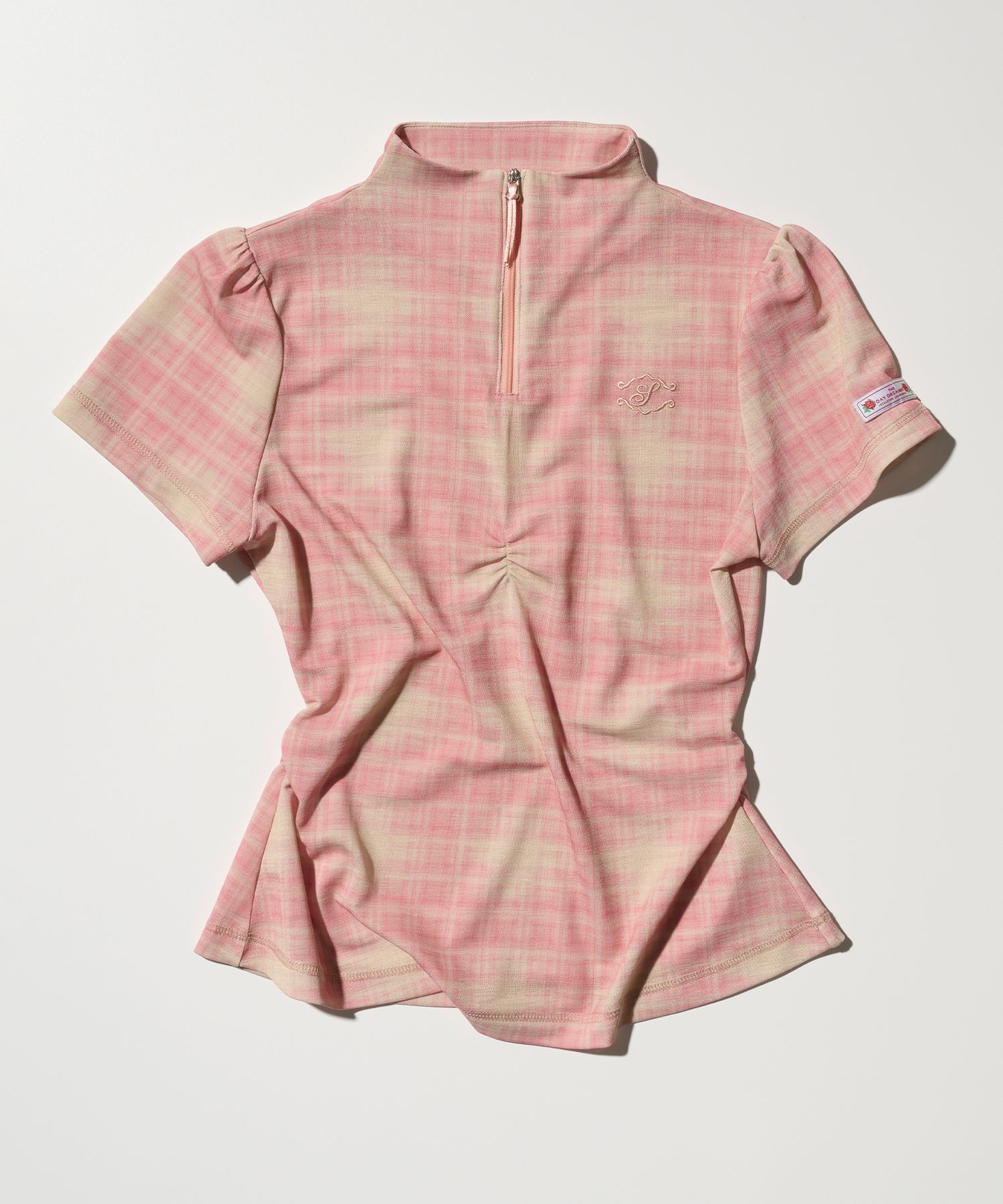 MUSINSA公式 | SCULPTOR Geek Half Zip-Up Peach Fuzz