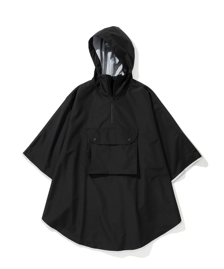 AE packable poncho black