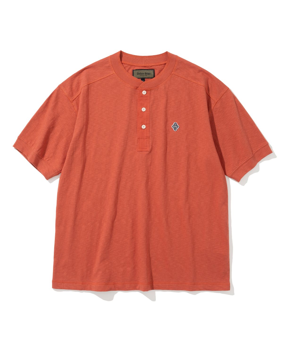 유니폼브릿지(UNIFORM BRIDGE) UBC slub henly neck s/s tee brick