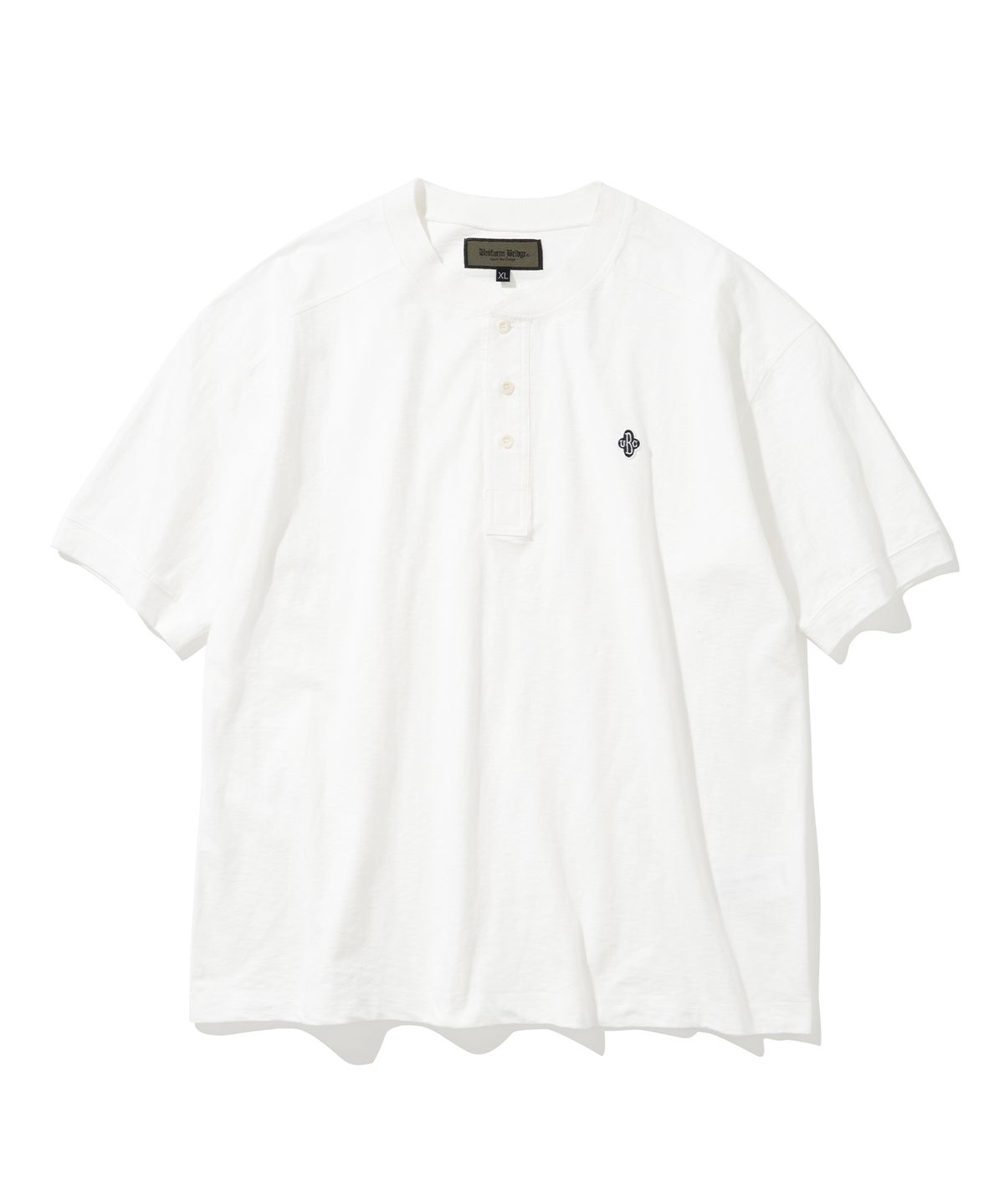 유니폼브릿지(UNIFORM BRIDGE) UBC slub henly neck s/s tee white