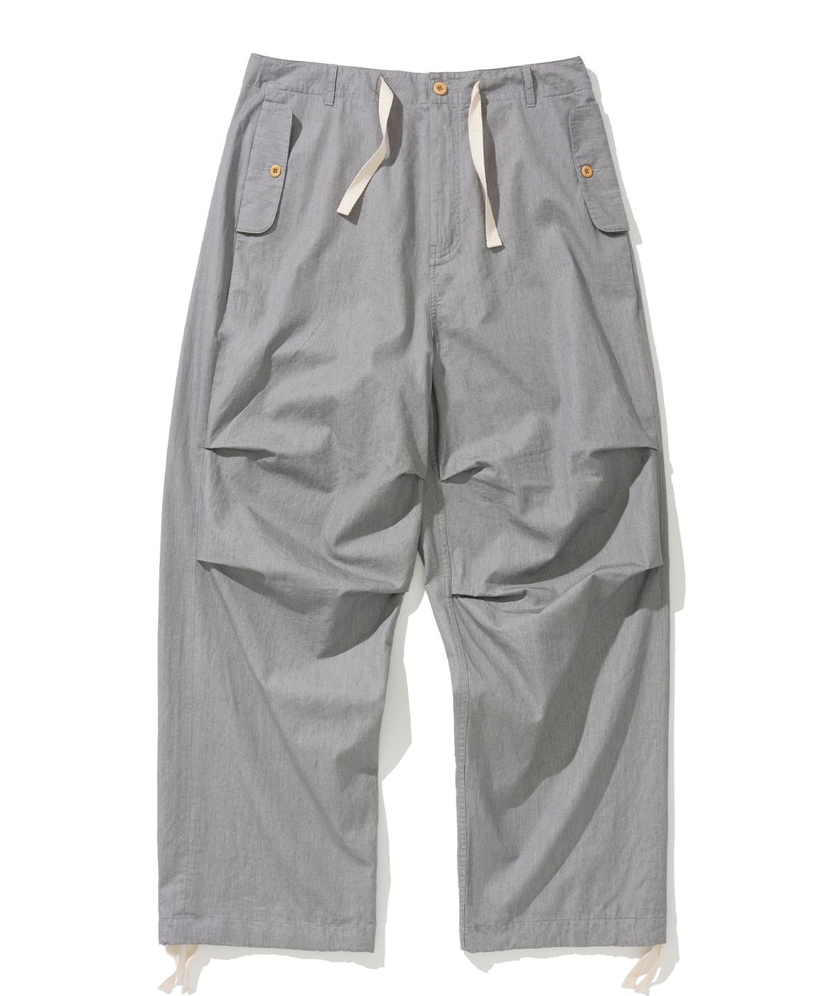 유니폼브릿지(UNIFORM BRIDGE) chambray military pants 4.2oz grey rinsed