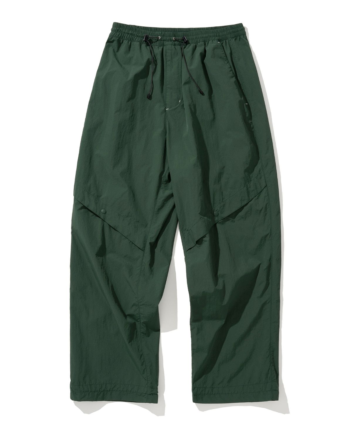 유니폼브릿지(UNIFORM BRIDGE) AE open string nylon pants green