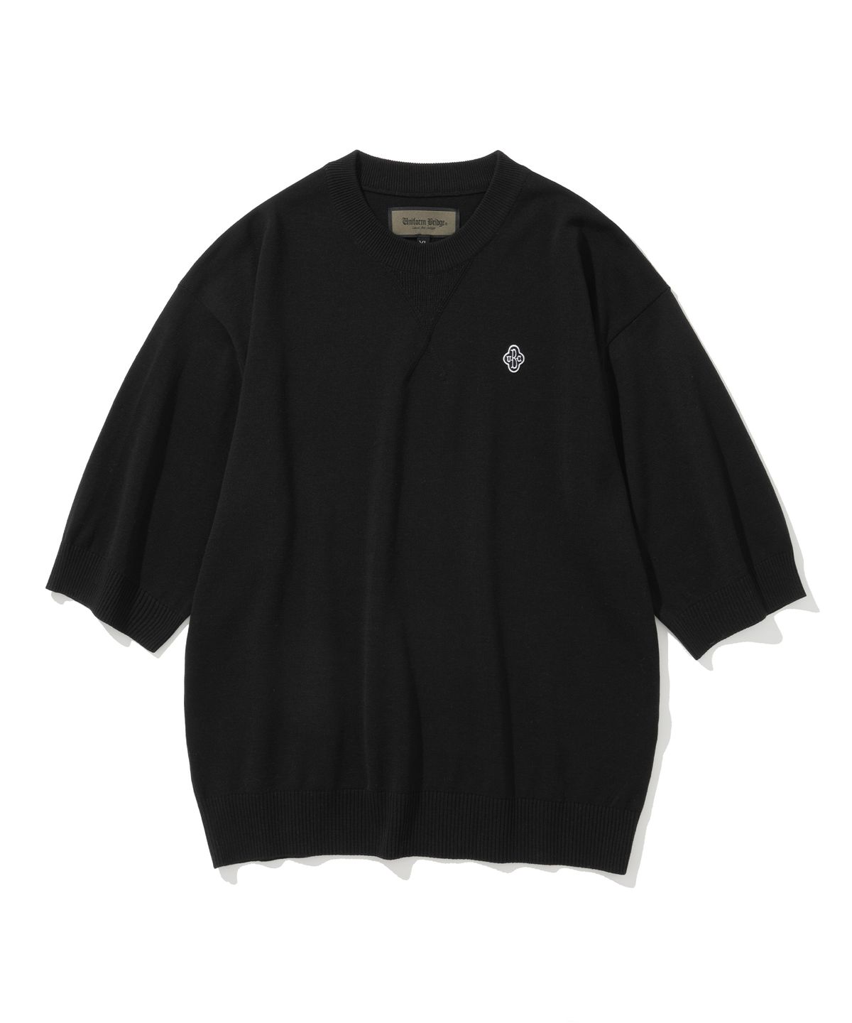 유니폼브릿지(UNIFORM BRIDGE) UBC summer crewneck s/s knit black