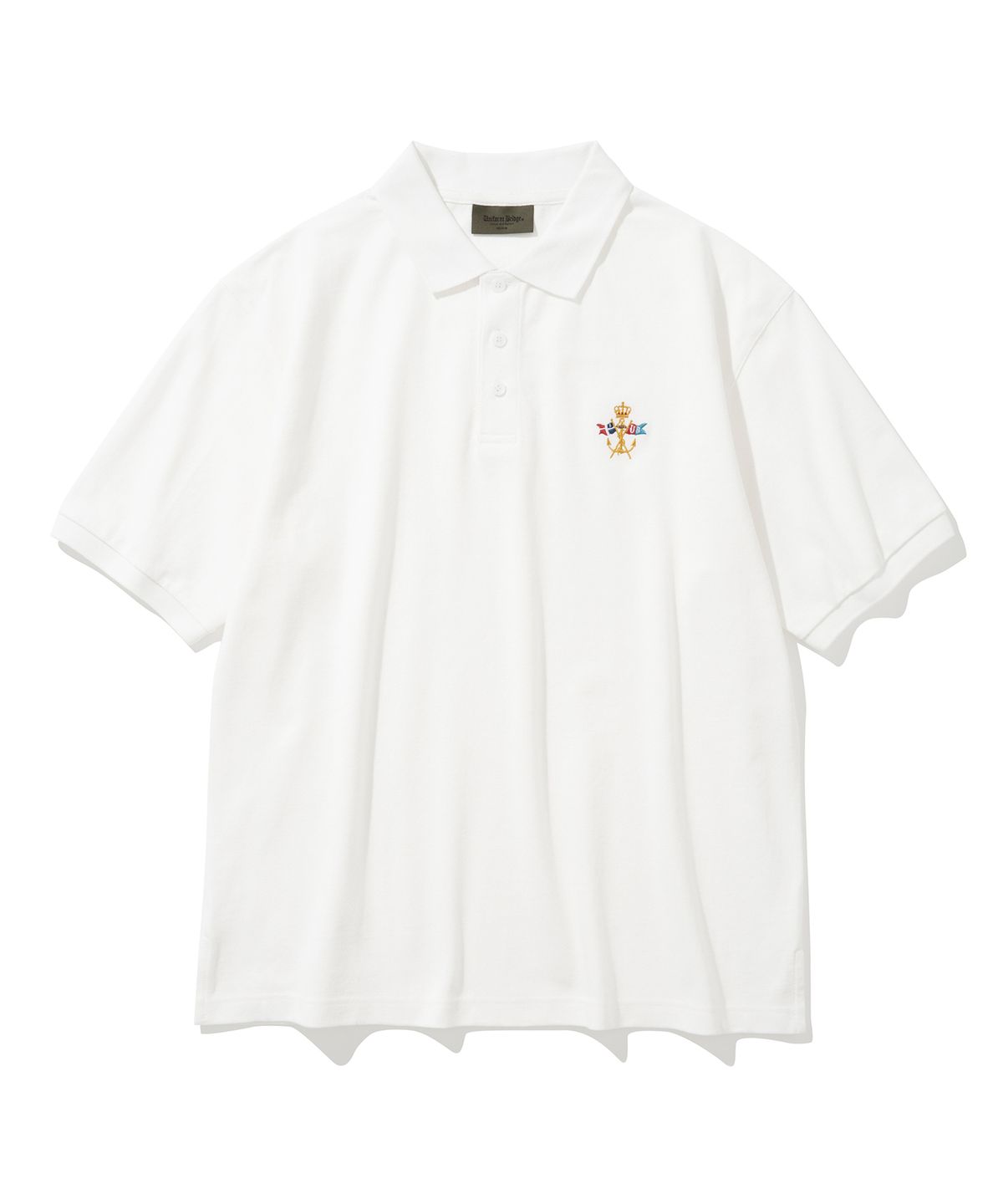유니폼브릿지(UNIFORM BRIDGE) flag pique s/s tee off white