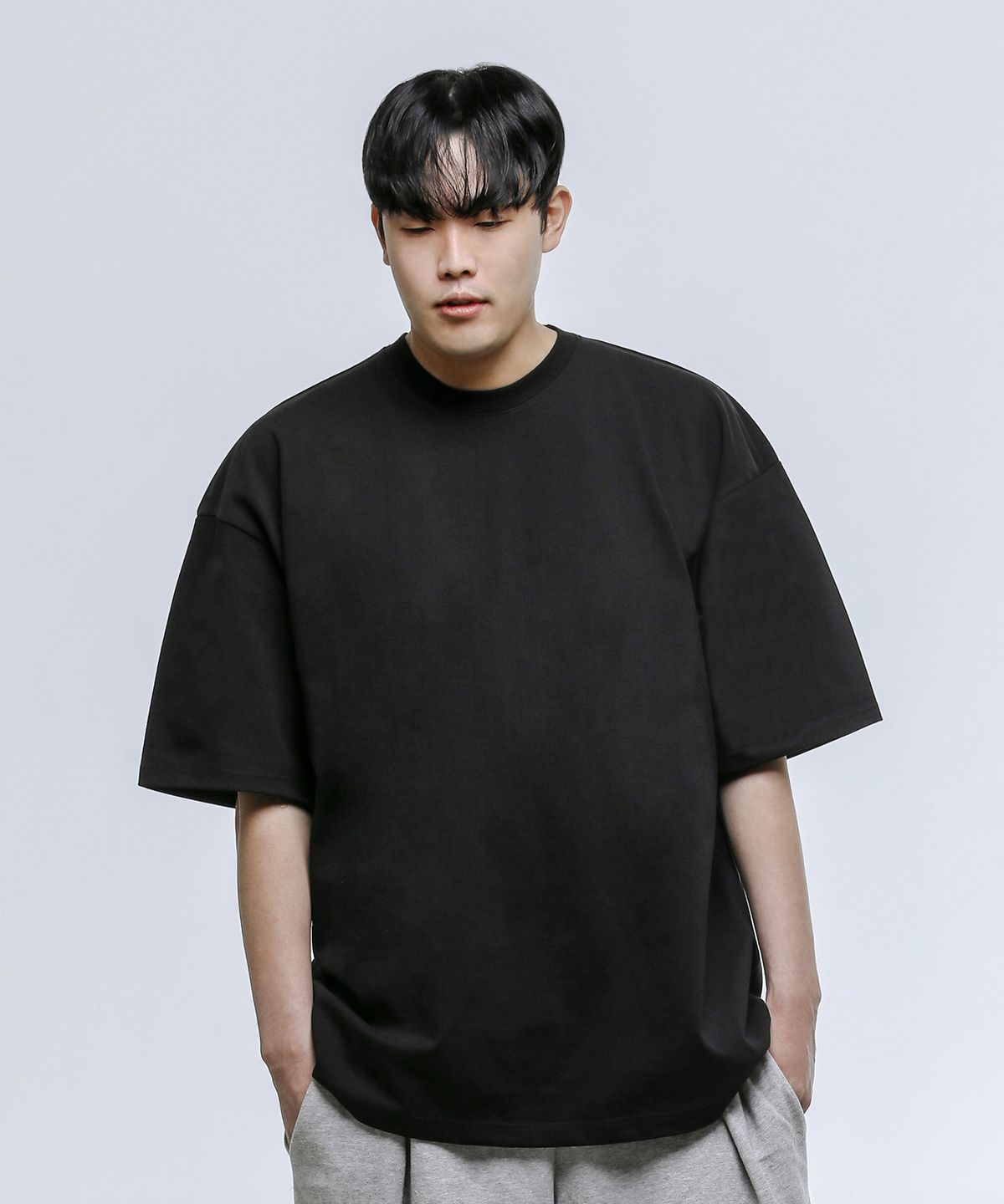 원에임(ONEAIM) 무지 오버핏 반팔 2컬러