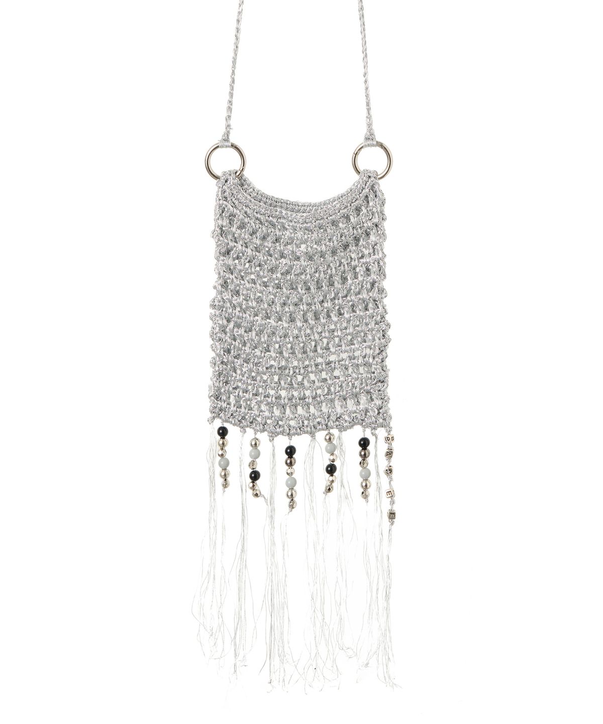 배디(BADEE) Tassel Net Bag Silver