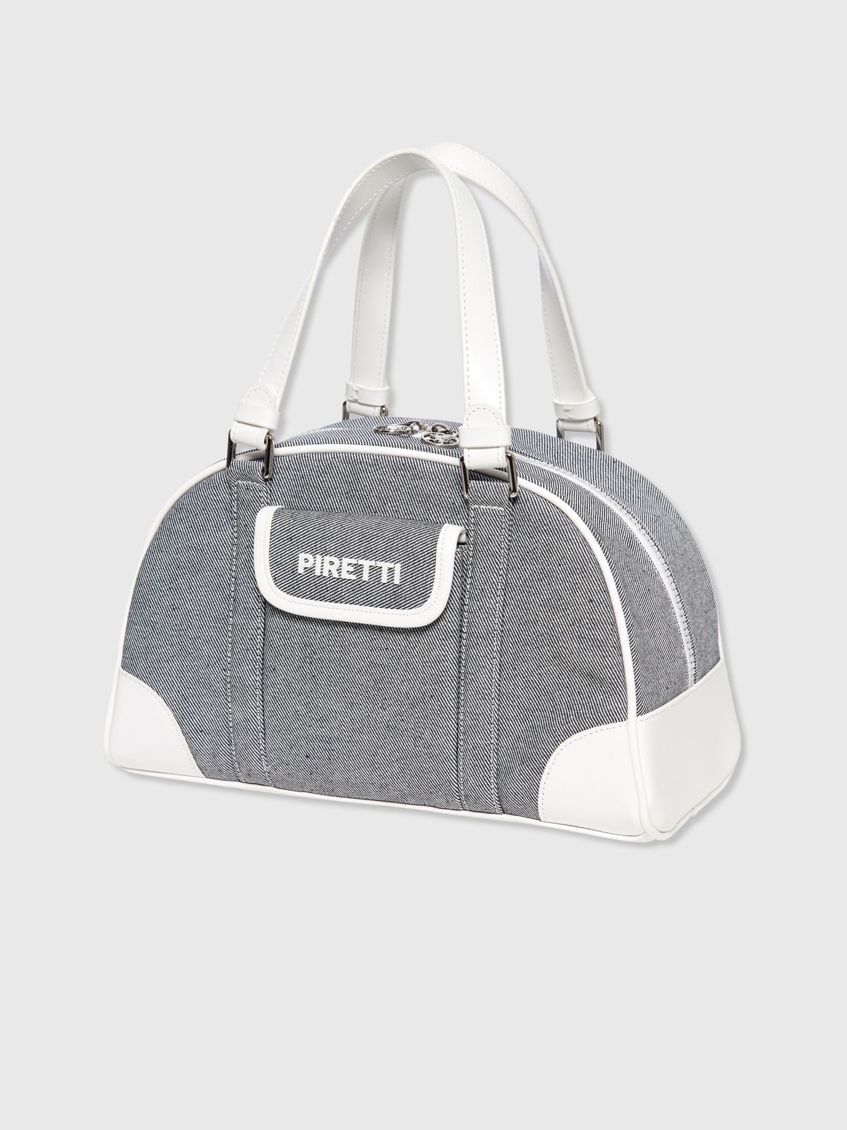 피레티(PIRETTI) 장식 포인트 미들 토트백_Blue