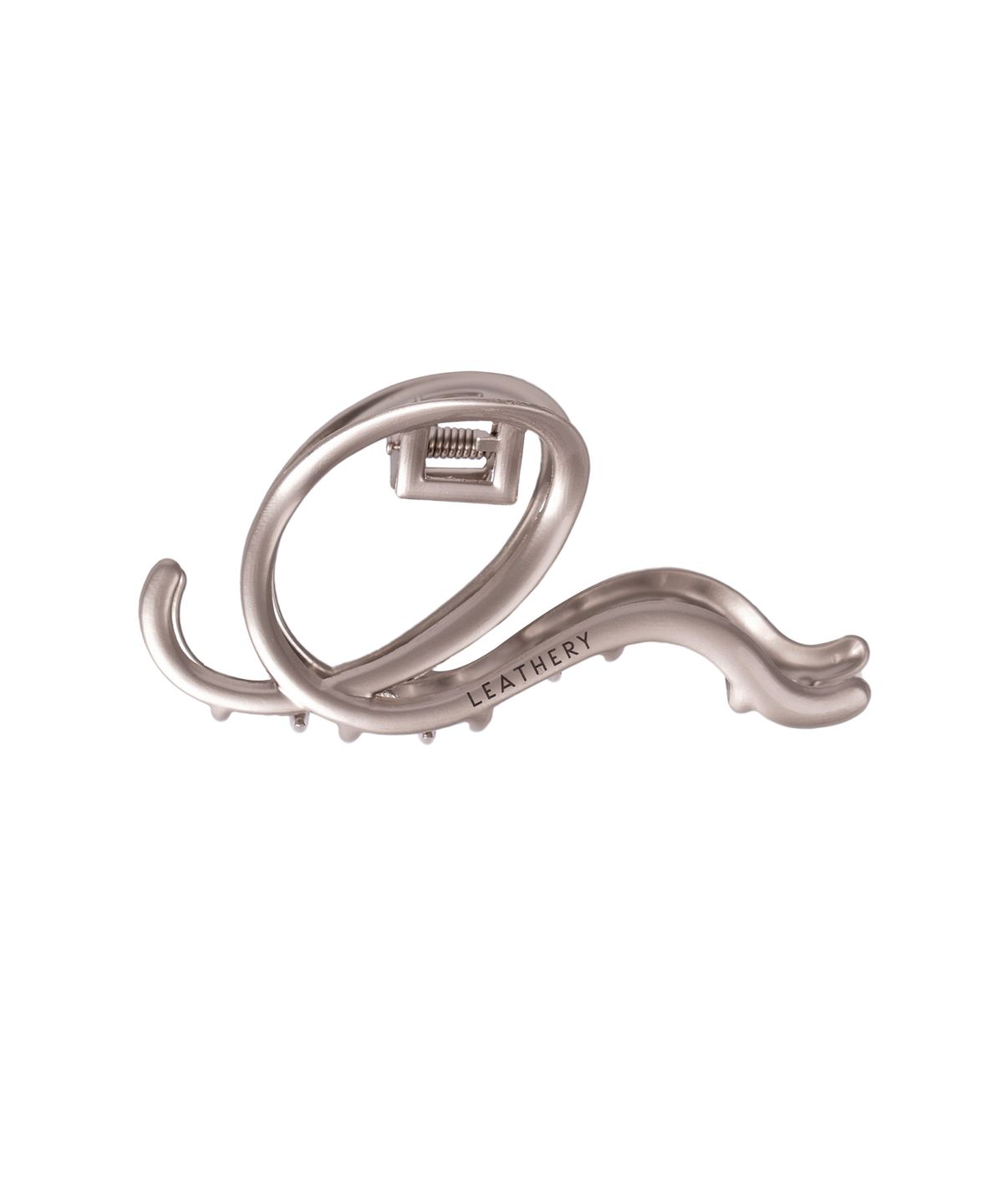 레더리(LEATHERY) 아델린 실버 집게핀 [Matte Silver]