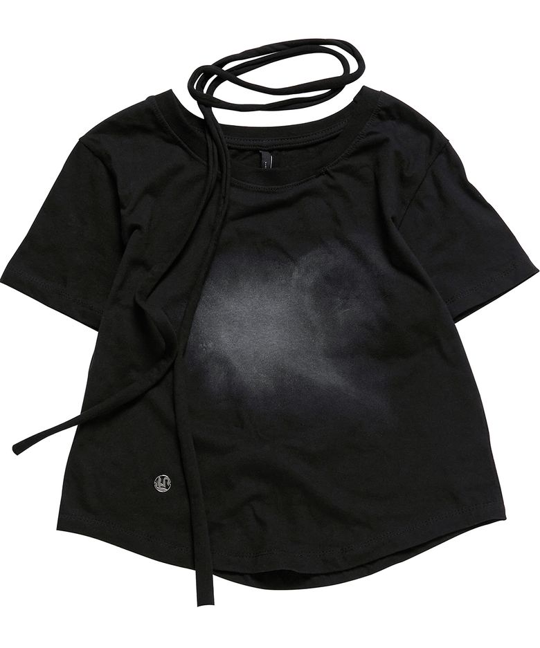 Vanish Tie Scarf T-Shirt (FL-114_Black)