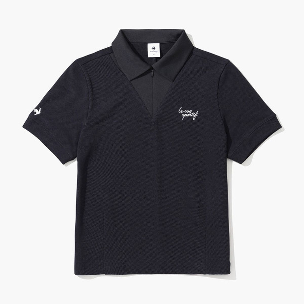 르꼬끄 골프(LECOQ GOLF) 여성 조직감 루즈핏 카라 티셔츠 (GP222LTS52)