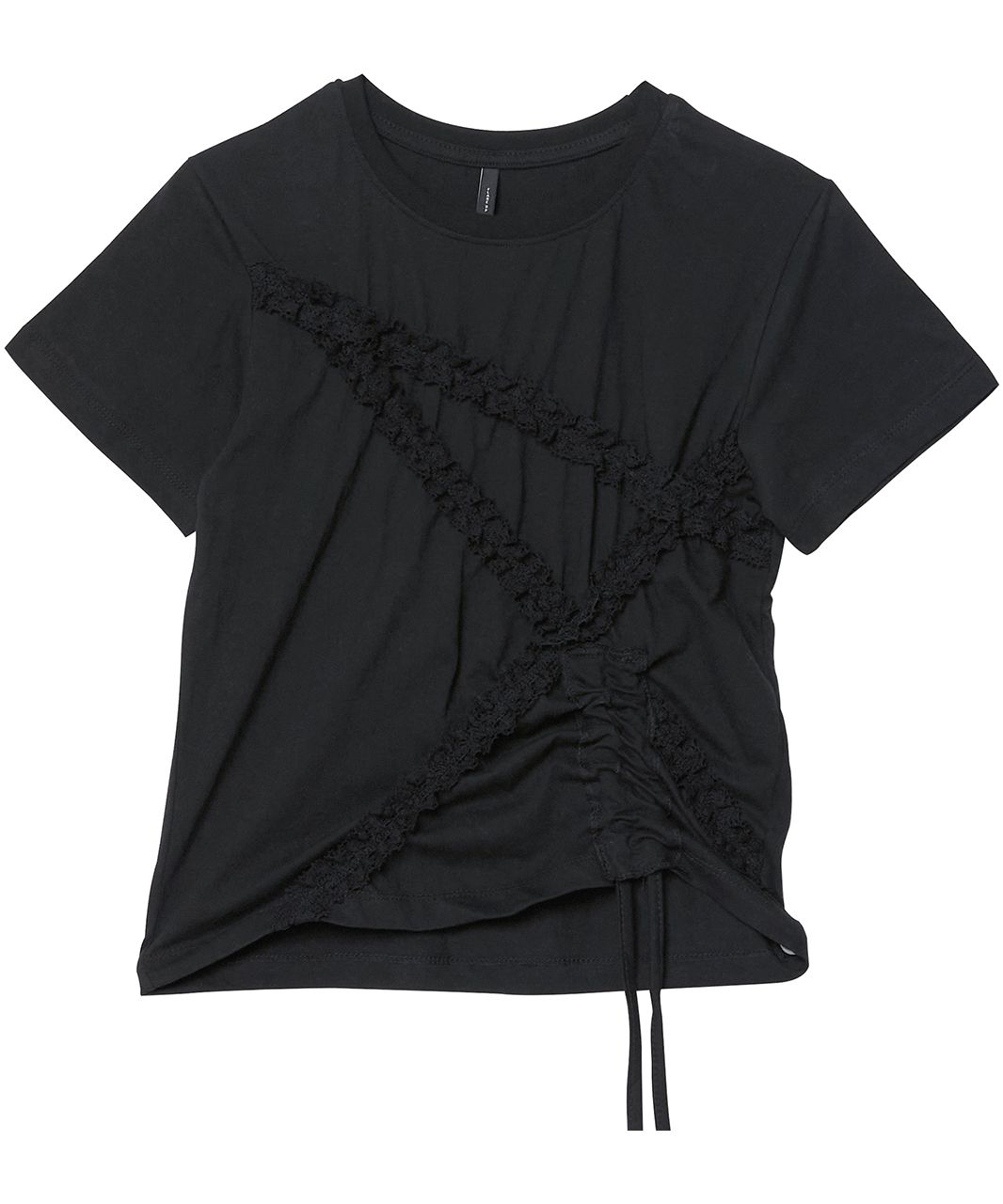 ●FLARE UP● Diagonal Strap Tshirt FL121White FL-121_White MUSINSA | FLAREUP Diagonal Strap T-shirt (FL-121_Black)