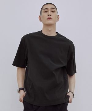 남성 시어서커 라운드 우븐 탑 (DK-GREY) (HA5ST13-36)