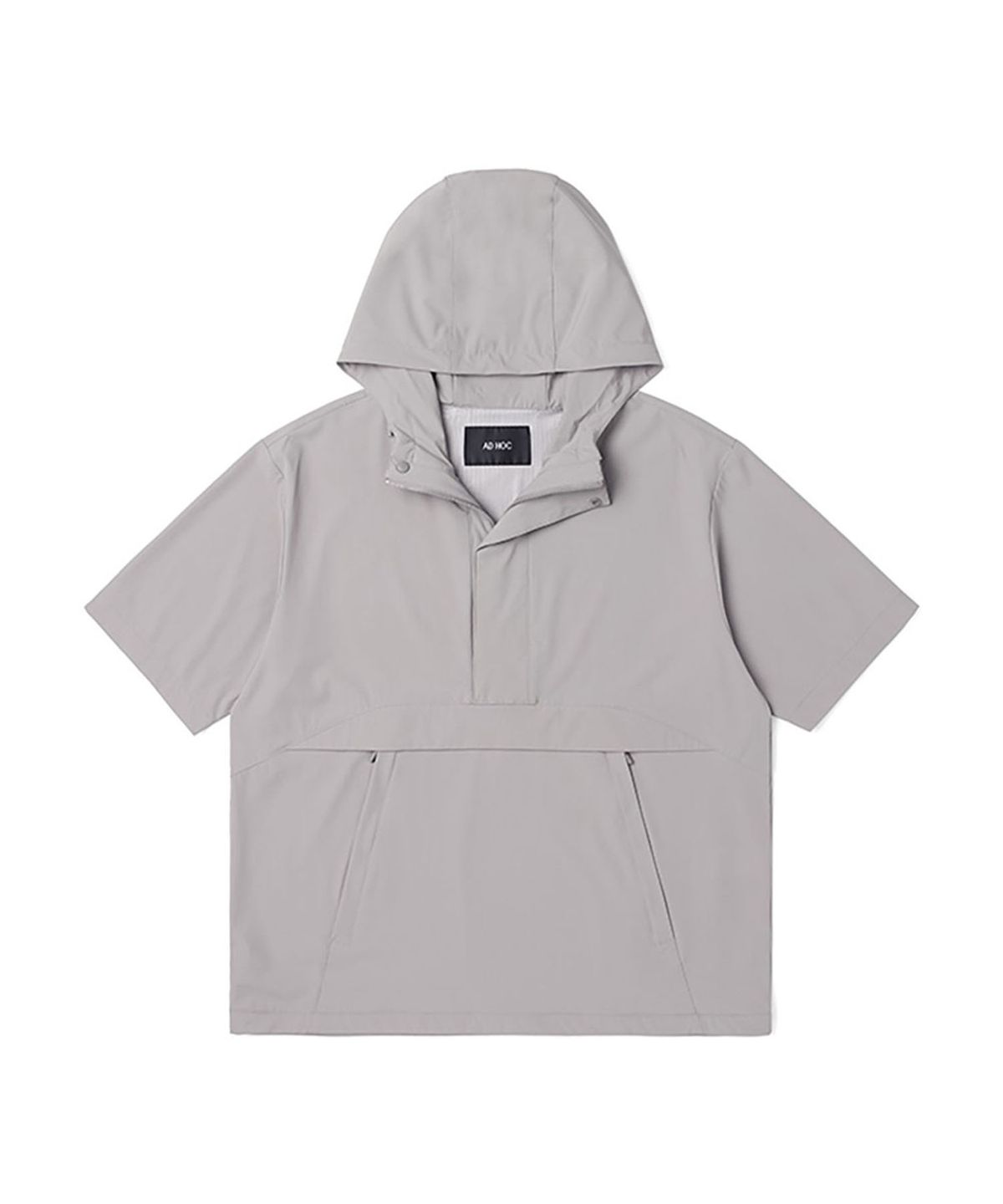 애드호크(ADHOC) 남성 나일론 반팔 후드 아노락 (KHAKI) (HA4UJ10-65)