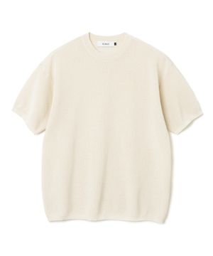 쿨에버 라운드 반팔 니트티 IVORY