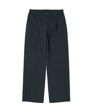 남성 시어서커 풀밴딩 원턱 와이드 팬츠 (DK-GREY) (HA5LP1A-36)