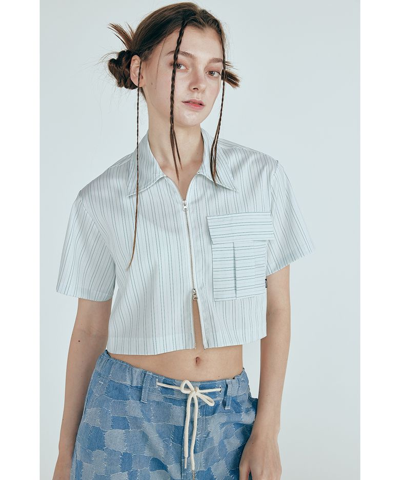 투웨이 크롭 셔츠(MINT)