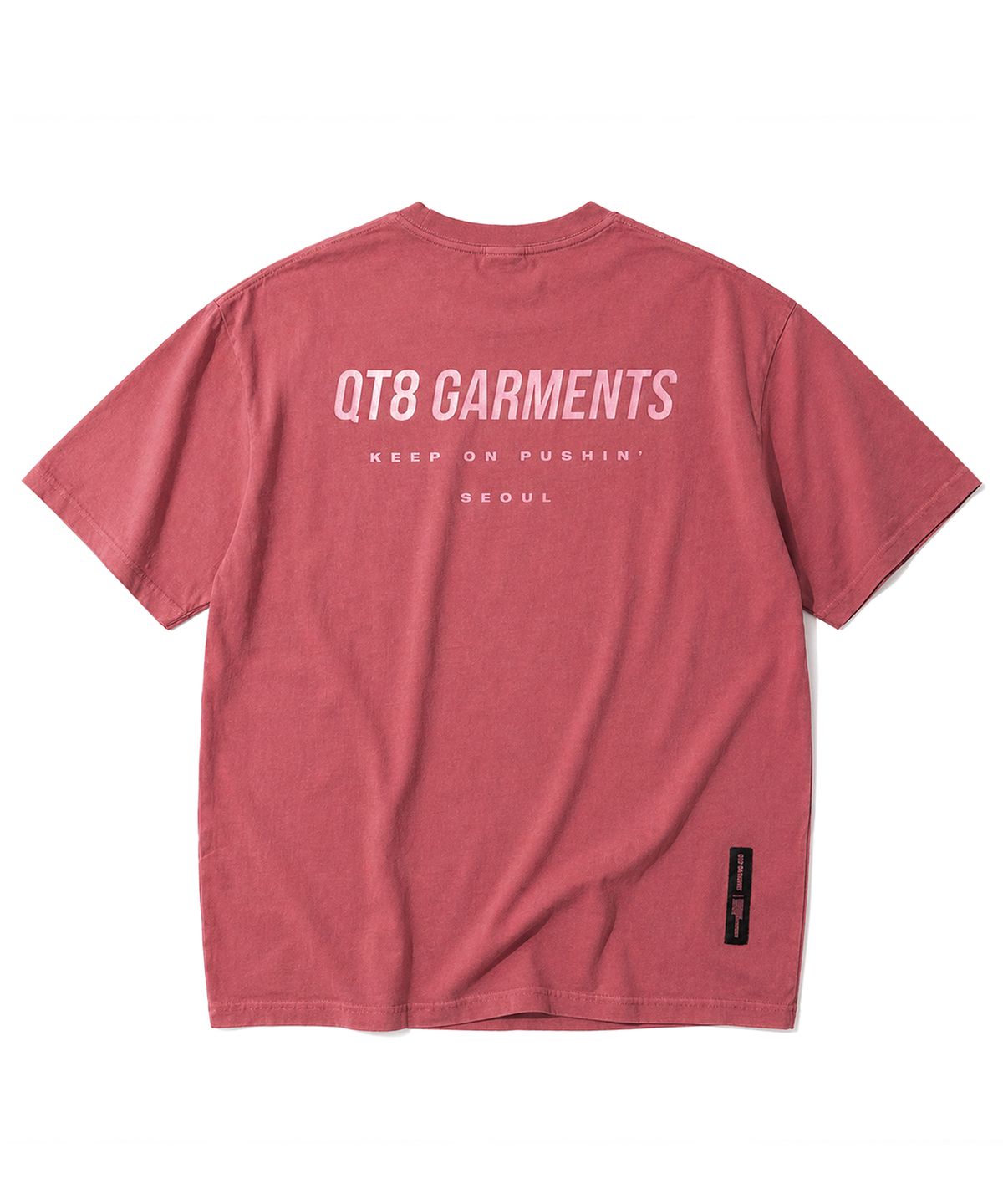 큐티에잇 가먼츠(QT8 GARMENTS) LB Pigment Simple Logo Tee (Red)