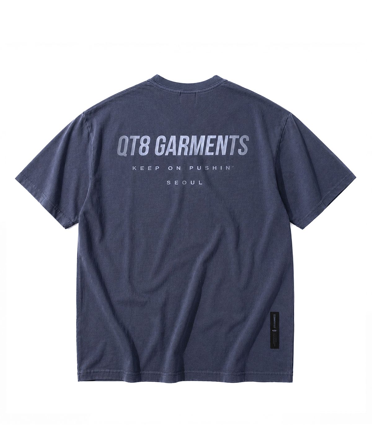 큐티에잇 가먼츠(QT8 GARMENTS) LB Pigment Simple Logo Tee (Navy)