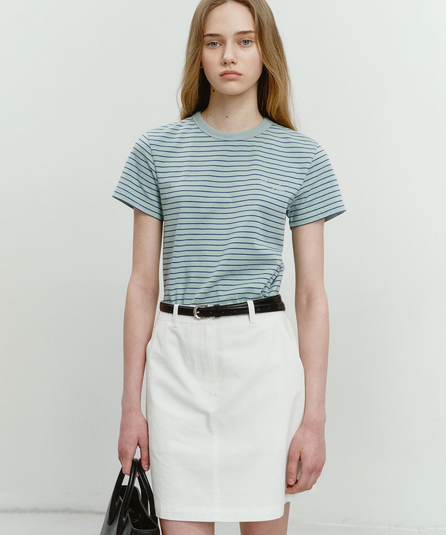 DUNST FOR WOMEN ■ ESSENTIAL STRIPE LOGO T-SHIRT MUSINSA | DUNST FOR WOMEN ESSENTIAL STRIPE LOGO T
