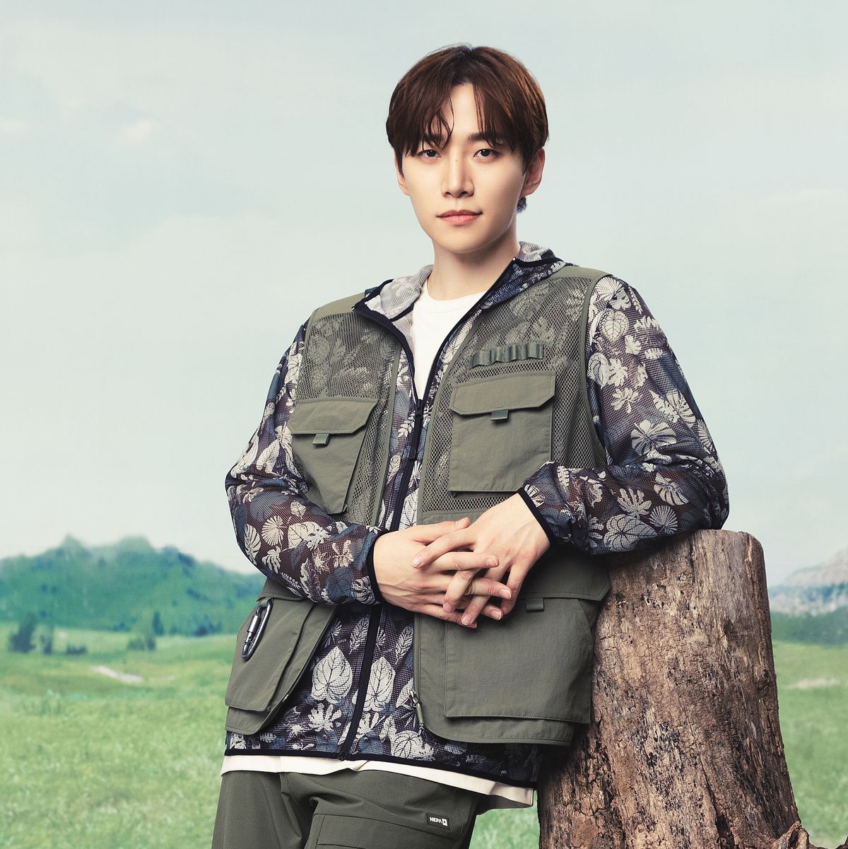 네파(NEPA) 7KD1462 공용 메쉬 유틸리티 브이넥 베스트