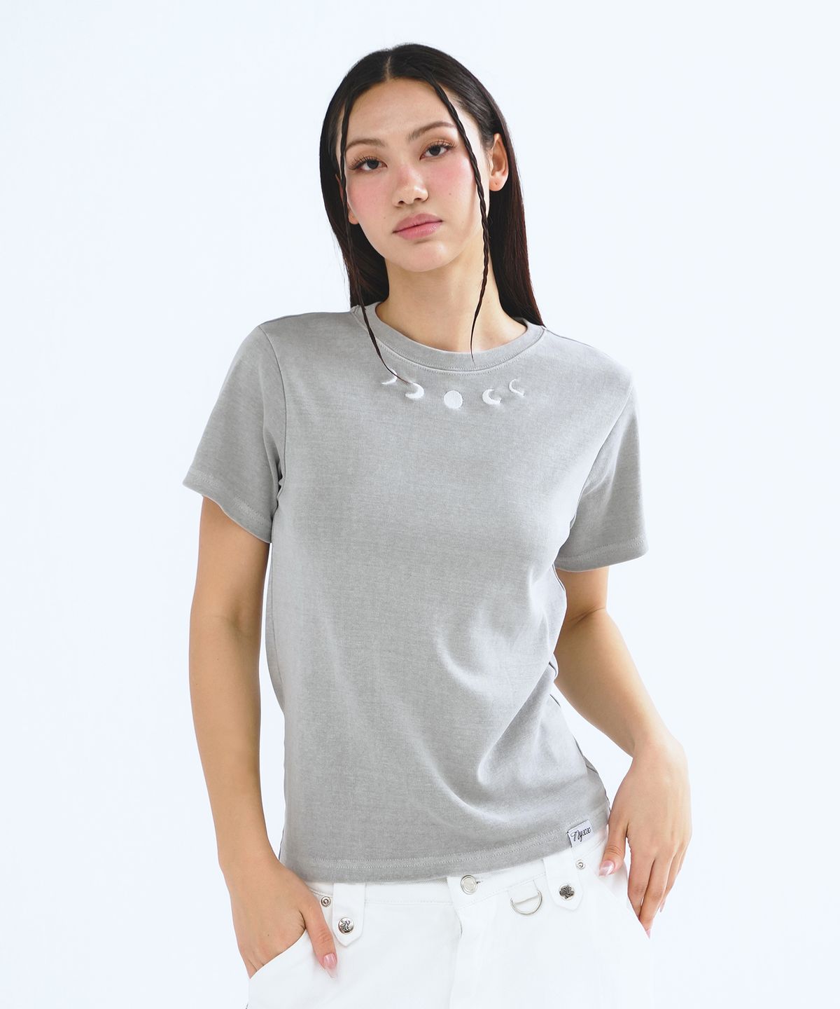 엔와이엑스엑스(NYXX) P.O.M SOLID PIGMENT TEE GRAY