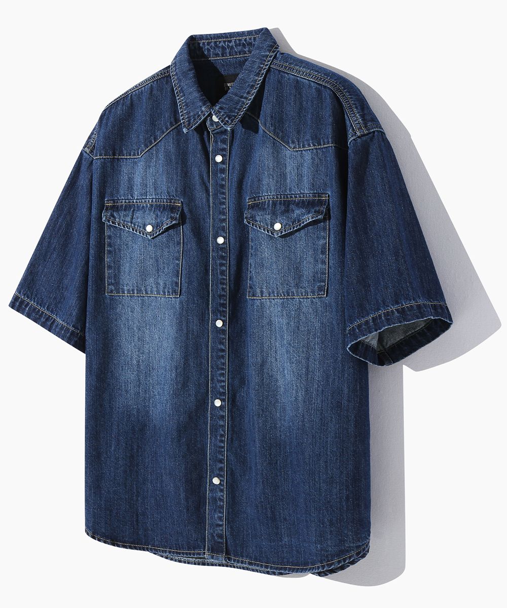 【DIMITRI BLACK】 Bio Western Cotton Shirt Shirt - 디미트리블랙 (DIMITRIBLACK)
