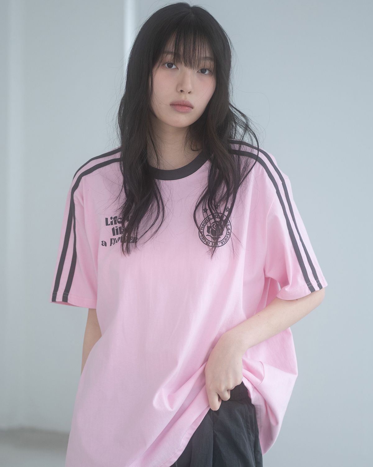 해비즘(HAVISM) LLF UNIFORM S/S TEE(PINK)