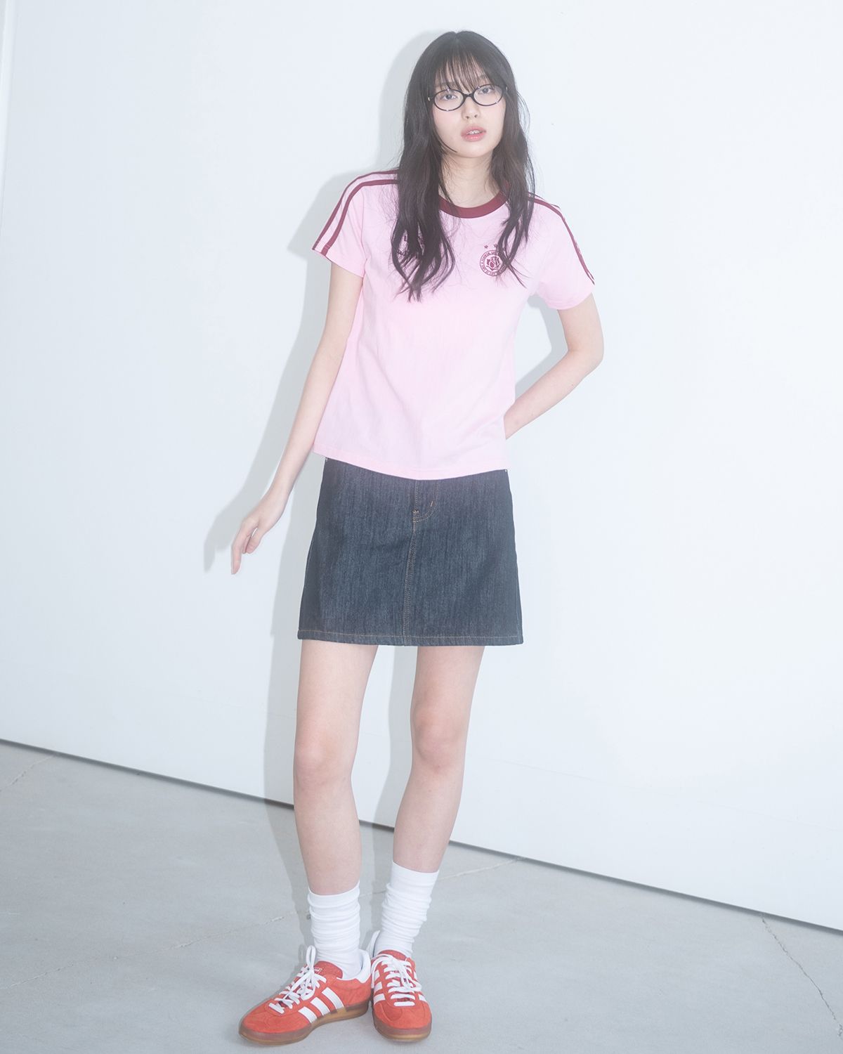 해비즘(HAVISM) W LLF UNIFORM S/S TEE(PINK)