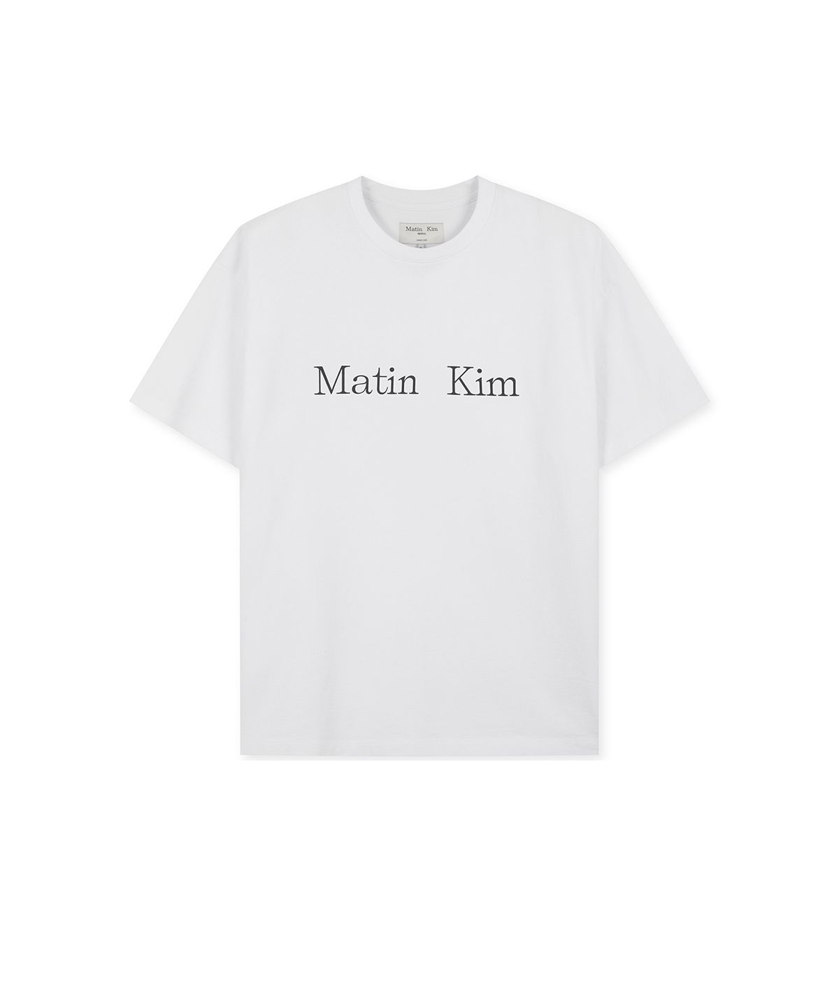 마뗑킴(MATIN KIM) MATIN KIM LOGO TOP IN WHITE