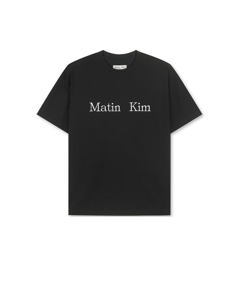 MATIN KIM LOGO TOP IN BLACK