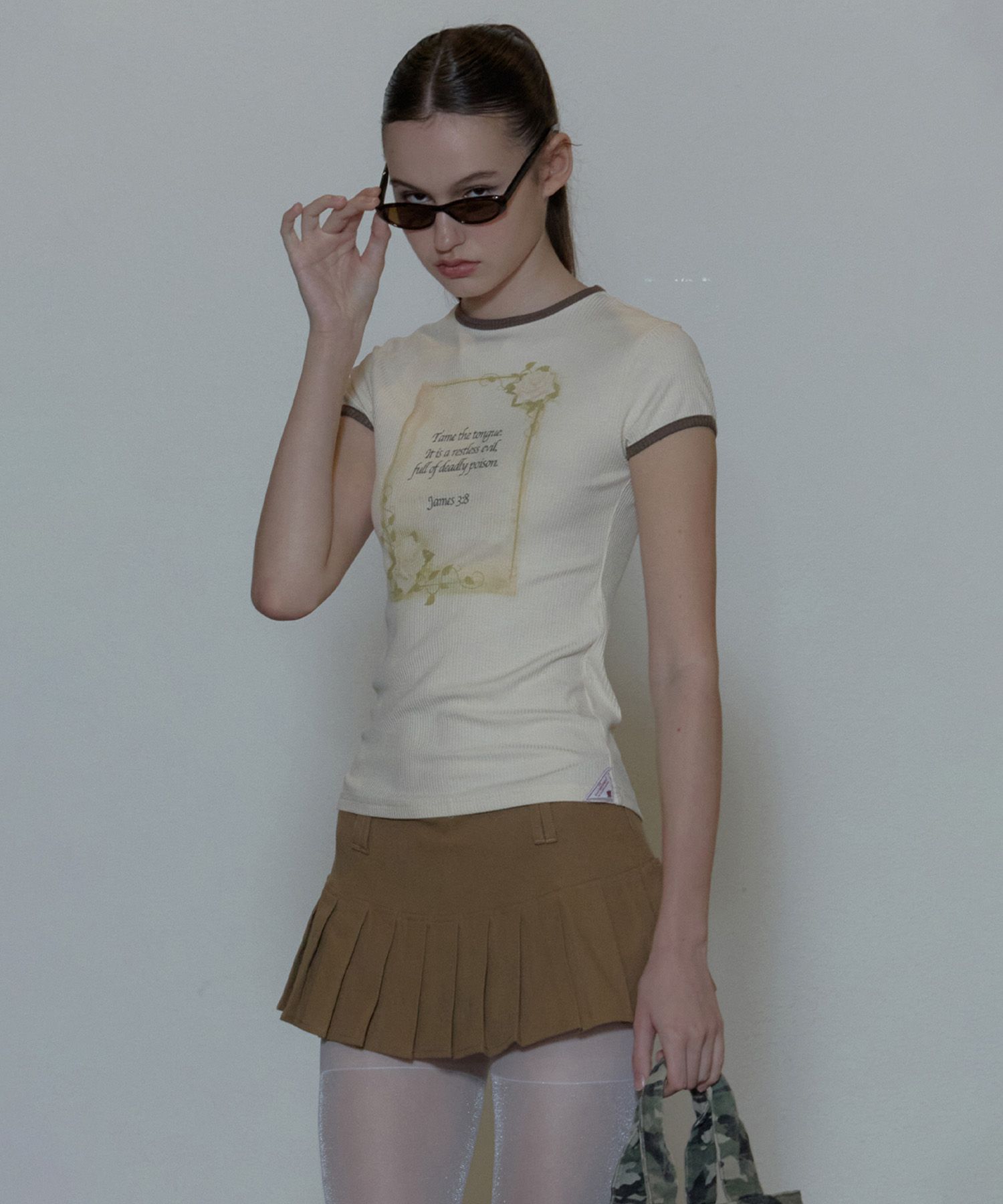 ★SCULPTOR★ Rose Ringer Tee Ice SC24S273GY MUSINSA | SCULPTOR Rose Ringer Tee Raw
