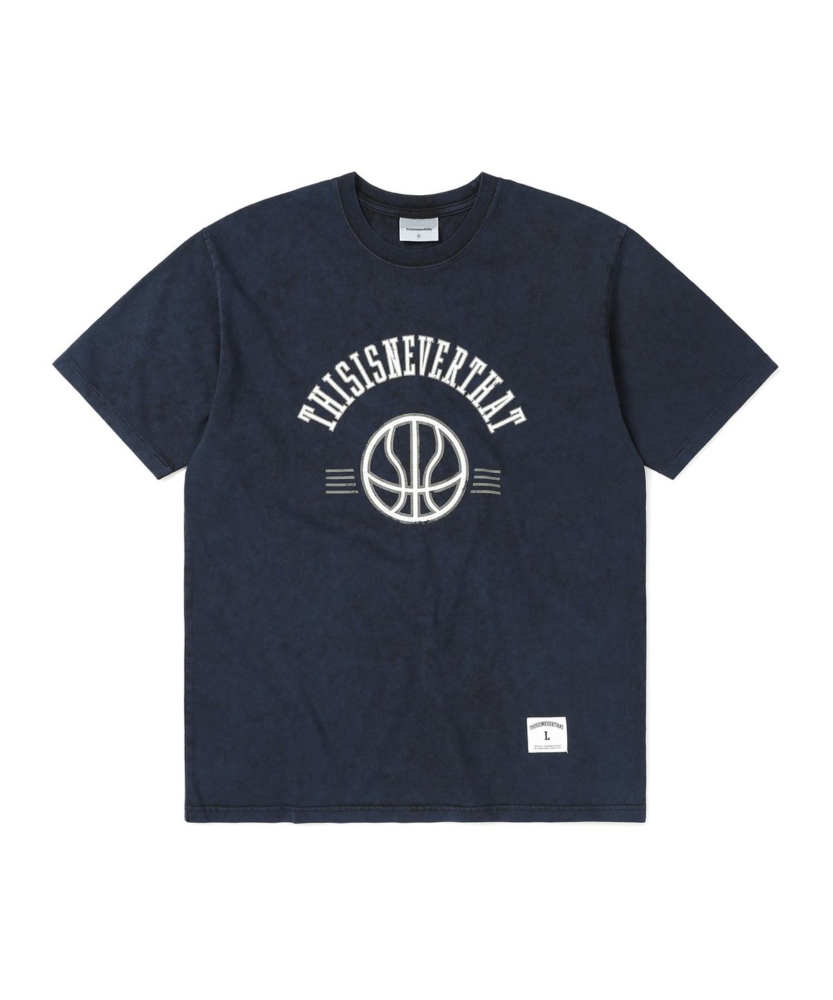 디스이즈네버댓(THISISNEVERTHAT) Faded Basketball Tee Navy