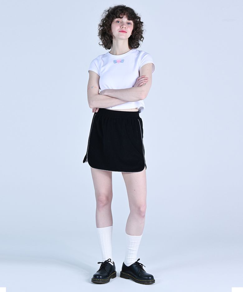 코지 잼 미니 스커트 블랙 WBDSSK002BK