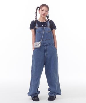 WIDE DENIM OVERALL