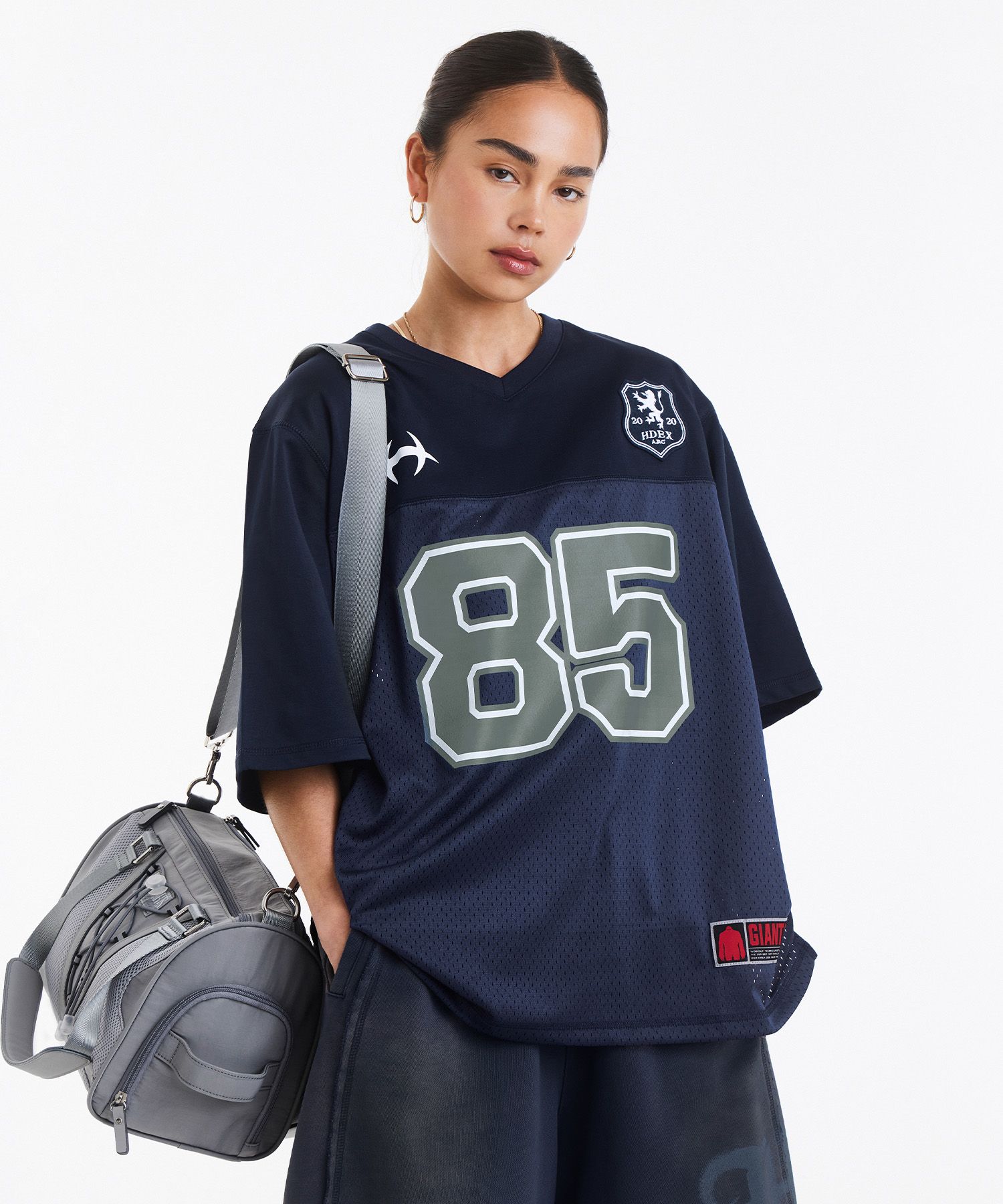 ★ codegraphy★ Rugby Mesh Jersey Short Sleeve T-ShirtNavy MUSINSA公式 | HDEX Rugby jersey mesh short sleeve (Navy)