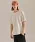 UNI 면16수 릴렉스핏 반팔티셔츠 크림 LATS0109