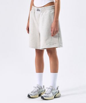 우먼스 와이드 웨이스트 쇼츠 (Oatmeal)