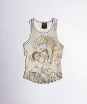 Maria Tear Drop Tank Top Dirty Peach/Raw