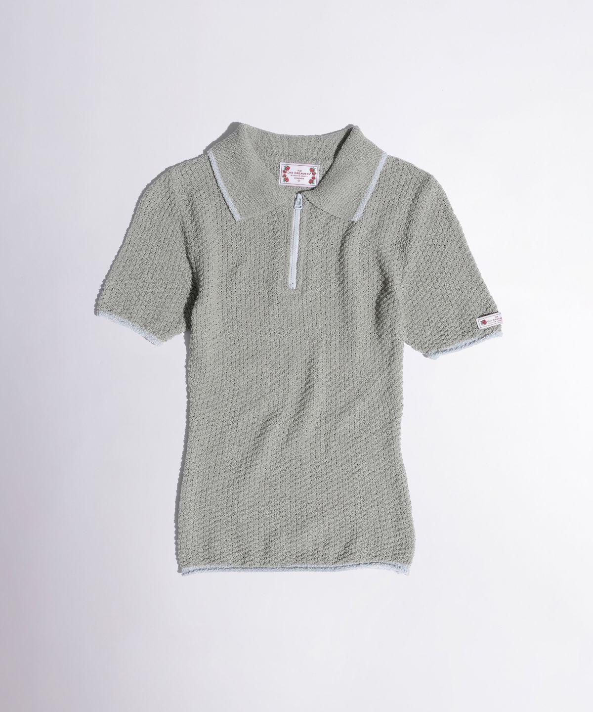 스컬프터(SCULPTOR) Geek Boucle Collared Top Gray