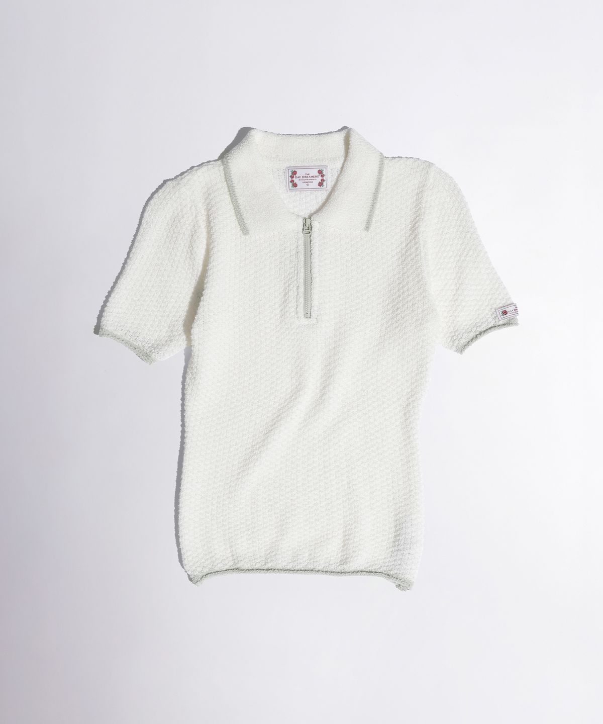 스컬프터(SCULPTOR) Geek Boucle Collared Top Ivory