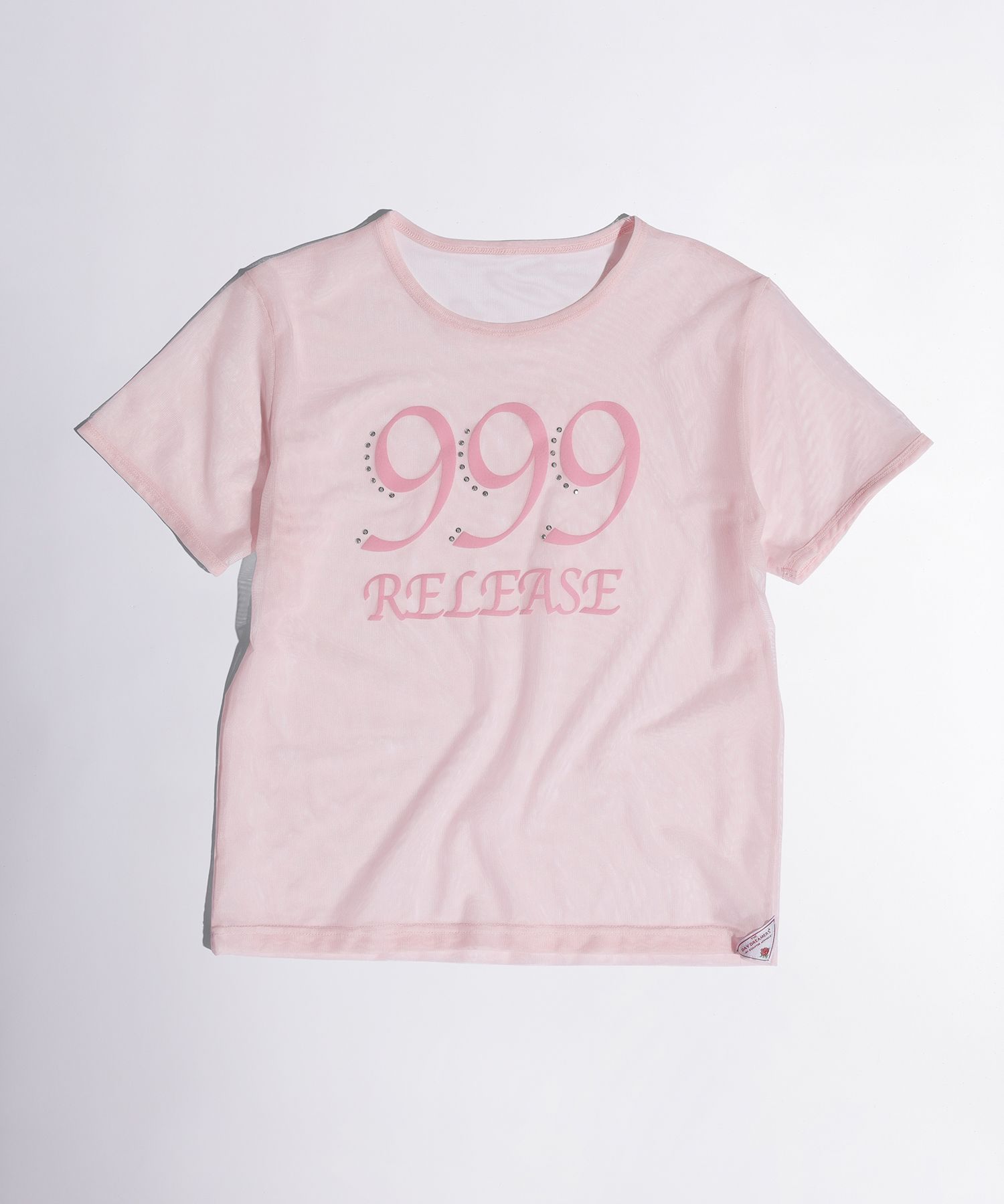 ★SCULPTOR★ Sheer Ringer Crop Top Pale Pink SC24S224PK Sheer Ringer Crop Top Pale Pink – Sculptor