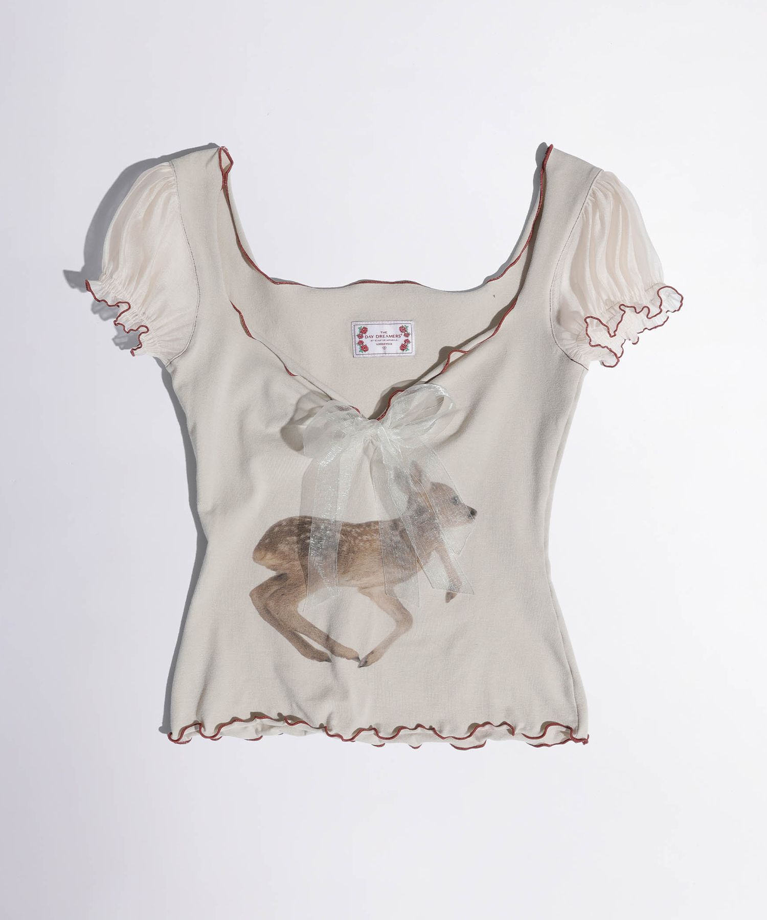 Tシャツ・カットソー [SCULPTOR] Puff Sleeve Top Cream SC24S272IV MUSINSA | SCULPTOR Puff Sleeve Top Cream
