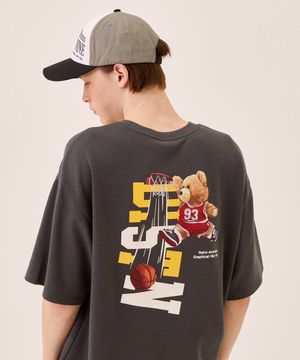 스포티베어 반팔티 CHARCOAL (LO2TU319-075)