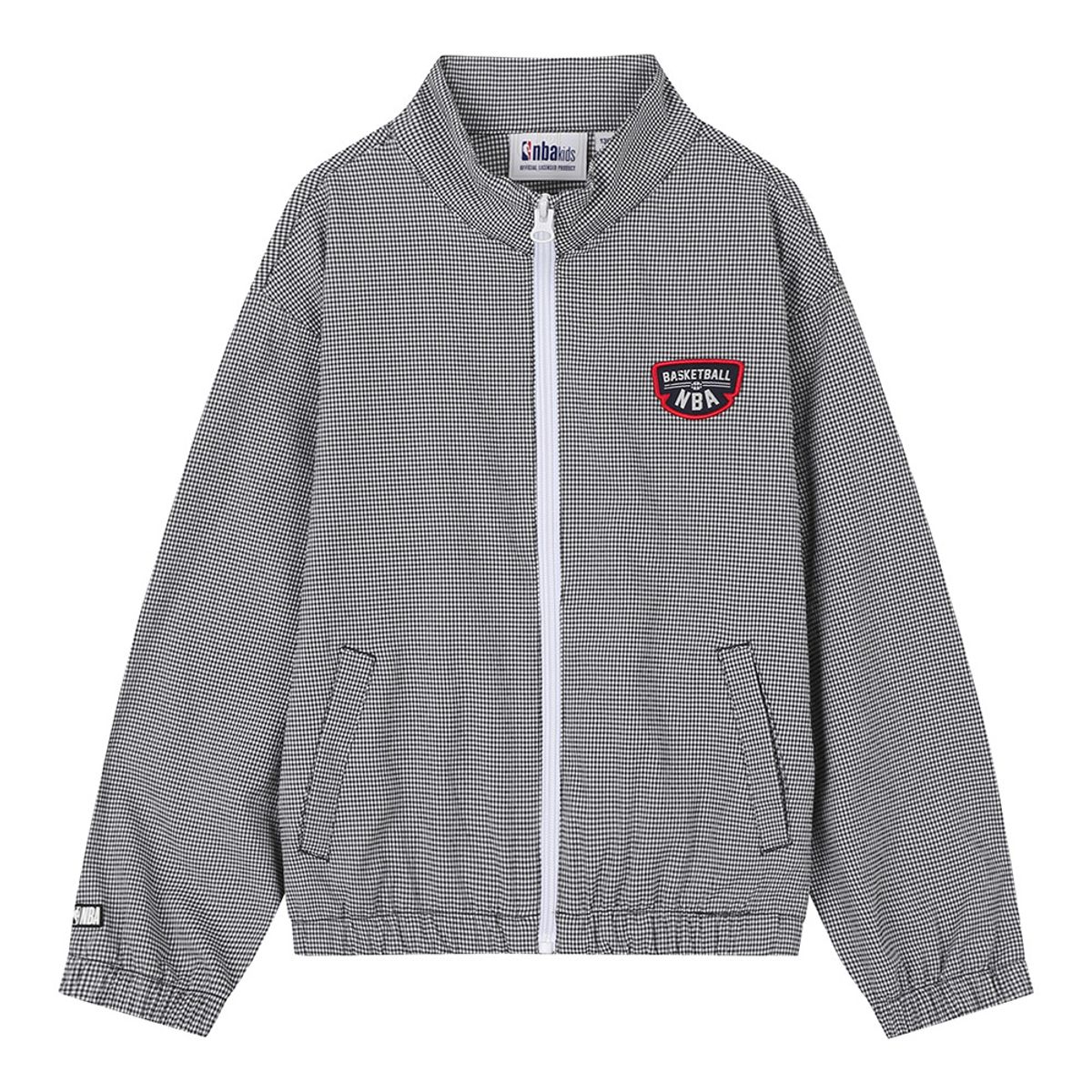 엔비에이 키즈(NBA KIDS) 체크 시어서커 점퍼(K242JP004P) 블랙
