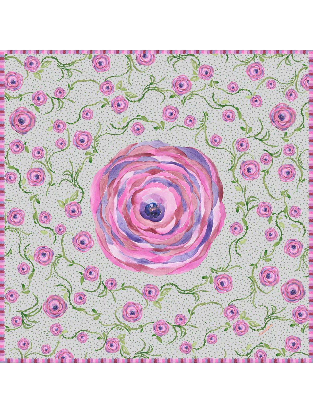 마레트라(MARAETHRA) Rosa Cotton Square Scarf 로사 코튼 스퀘어 스카프