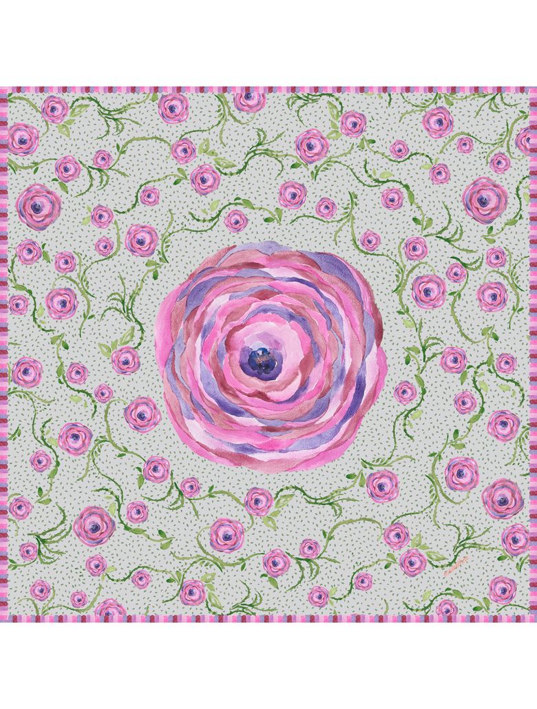 Rosa Cotton Square Scarf 로사 코튼 스퀘어 스카프