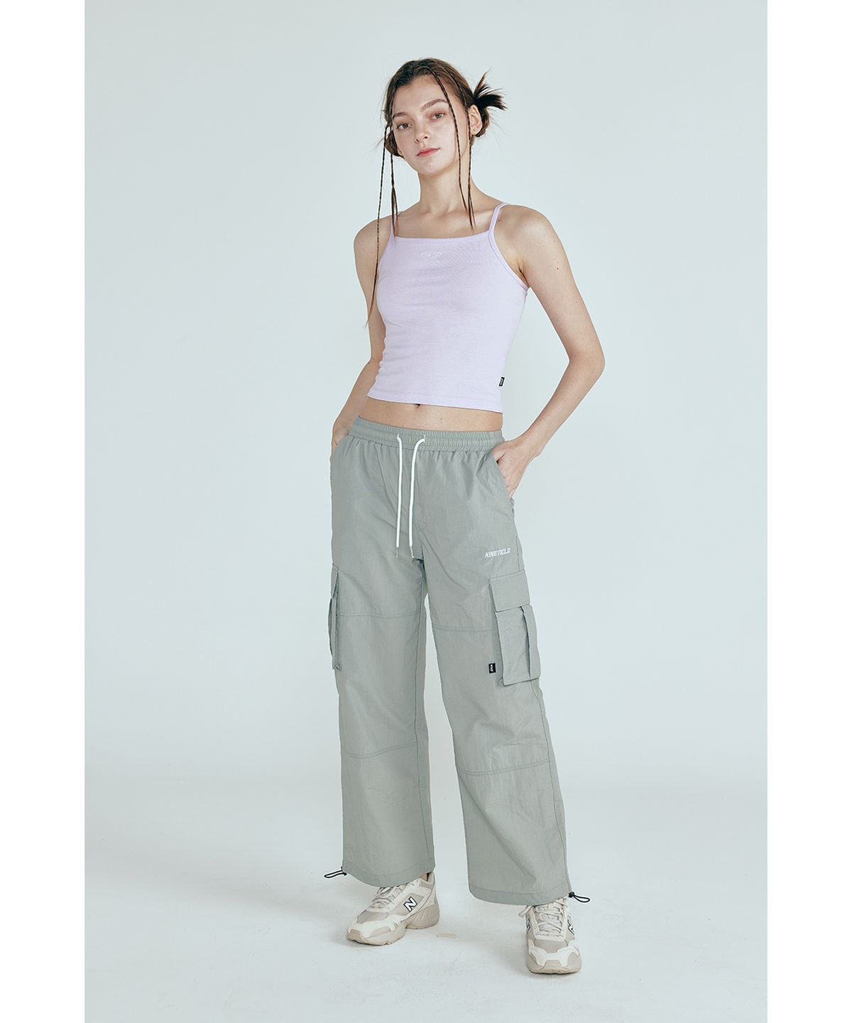 키네티클로(KINETICLO) 나일론 카고 팬츠(GREY)