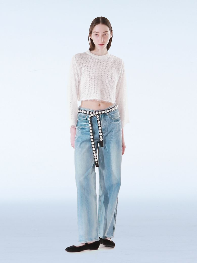 SHINING DENIM PANTS - BLUE