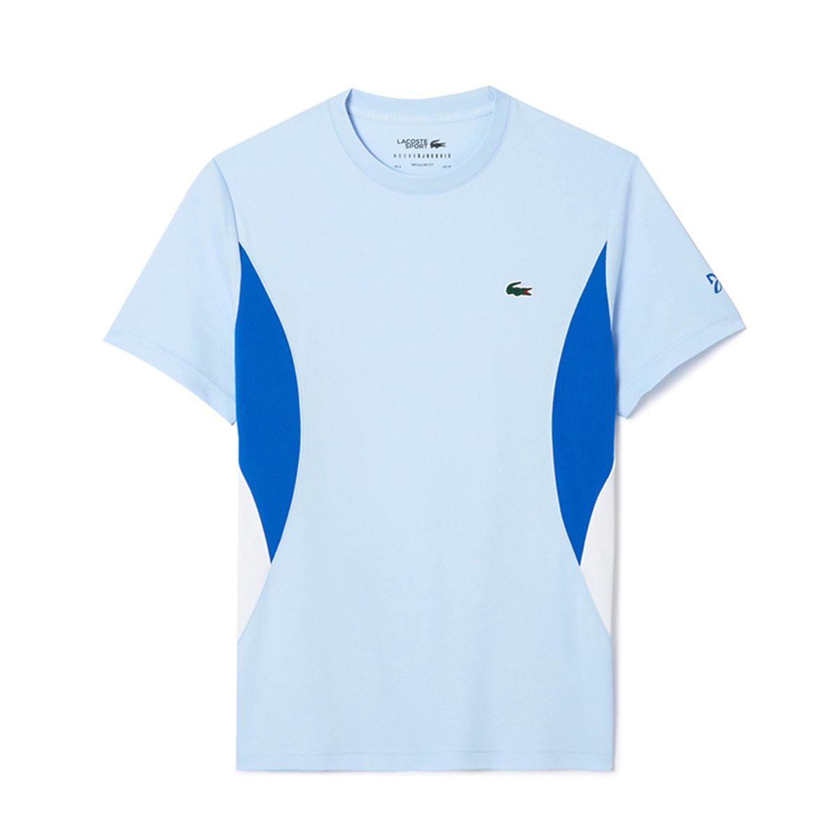 라코스테 테니스(LACOSTE TENNIS) 노박 부분 배색 반팔 티셔츠(TH753954GJ2G)